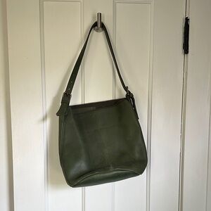 Green Leather Shoulder Bag